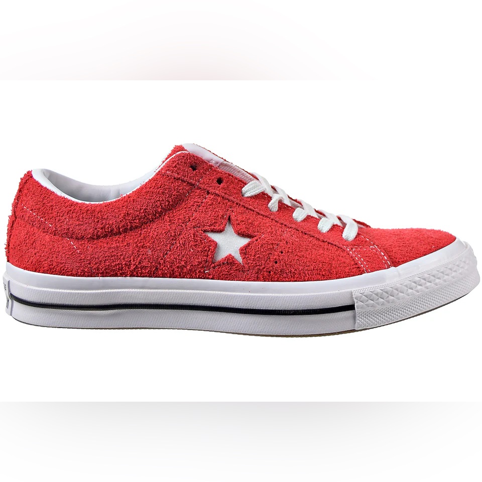 New (No Tags) Unisex Converse One Star Ox Suede Low Top Size 4 M / 6 W Red